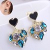 Korean Fashion Sweet Ol Concise Sweet Heart Personalized Earrings Nhsc465250
