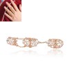European And American Fashion Metal Punk Style Hollow Carved Onepiece Joint Ring  Nhsc465340