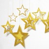 Hollow out stars 7 a set of pendant Christmas decorations new year Christmas decorations wedding Pentagram Ceiling Pendant
