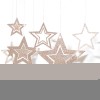 Hollow out stars 7 a set of pendant Christmas decorations new year Christmas decorations wedding Pentagram Ceiling Pendant