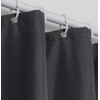Solid color curtain shower curtain waterproof and mildew proof thickened 190g waffle shower curtain jacquard bathroom curtain shower curtain