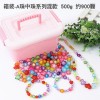 Mixed box children's beaded toy girl necklace material package beaded handmade diy gift