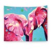 Digital printing home tapestry wall carpet elephant watercolor animal