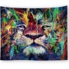 Digital printing home tapestry wall carpet elephant watercolor animal
