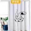 Waterproof and mould proof thickened polyester shower curtain digital printing shower curtain bathroom partition hanging curtain shower curtain cloth