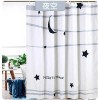 Waterproof and mould proof thickened polyester shower curtain digital printing shower curtain bathroom partition hanging curtain shower curtain cloth