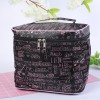 Large capacity Satin cosmetic bag cartoon rose storage bag portable cosmetic bag waterproof wash bag