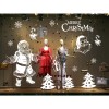 Hot Christmas decoration glue free static paste Christmas window window decoration Christmas shopping mall hotel layout