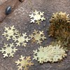 Gold silver white blue powder 4m small snowflake pull flower pull flag christmas new year winter theme party decoration