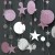478_4米长星星圆/粉+银色1条 