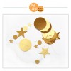 Golden onion powder champagne golden star wafer pull flower pendant party wedding celebration birthday celebration decoration