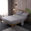 Solid embroidered Four Piece Bedding Set embroidery set