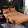 Solid embroidered Four Piece Bedding Set embroidery set