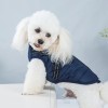 Pet clothes autumn and winter waterproof and warm dog cotton clothes winter ski clothes chest back integrated cotton vest
