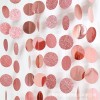 Shiny face glittering pink paper round drawing birthday party wedding window classroom bar party decoration supplies