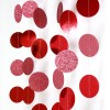 Shiny face glittering pink paper round drawing birthday party wedding window classroom bar party decoration supplies