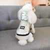 Autumn and winter pet dog down cotton vest silver gilded hat dog two legged cotton coat