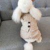 Pet clothes autumn and winter clothes gentleman suspenders thickened lamb cashmere four legged clothes dog clothes warm clothes