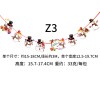 Christmas decoration cartoon paper flag pulling colorful flag Christmas holiday scene atmosphere layout paper flag pulling