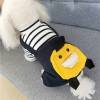 2020 pet clothes autumn winter cotton padded clothes a teddy carrying little yellow duck clothes four legged cotton padded clothes