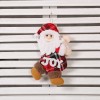 Christmas decoration small pendant Christmas supplies Santa Claus Snowman Cloth Doll Christmas scene Pendant