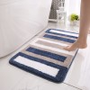 Flocked household carpet floor mat household toilet bathtub water absorbing foot mat bathroom anti-skid mat