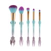 5 cosmetic brush set gradual change Mermaid cosmetic brush fishtail makeup tool