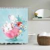 Cute cartoon bath animal bathroom shower curtain waterproof hanging curtain bathroom partition curtain hole free shower curtain