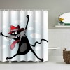 Cute cartoon bath animal bathroom shower curtain waterproof hanging curtain bathroom partition curtain hole free shower curtain