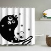 Cute cartoon bath animal bathroom shower curtain waterproof hanging curtain bathroom partition curtain hole free shower curtain