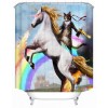 Cute cartoon bath animal bathroom shower curtain waterproof hanging curtain bathroom partition curtain hole free shower curtain