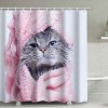 Cute cartoon bath animal bathroom shower curtain waterproof hanging curtain bathroom partition curtain hole free shower curtain