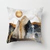 Home style Nordic geometric gold powder pillow peach skin velvet pillow cover pillow cushion waist