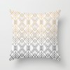 Home style Nordic geometric gold powder pillow peach skin velvet pillow cover pillow cushion waist