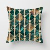 Home style Nordic geometric gold powder pillow peach skin velvet pillow cover pillow cushion waist