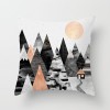 Home style Nordic geometric gold powder pillow peach skin velvet pillow cover pillow cushion waist