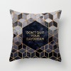 Home style Nordic geometric gold powder pillow peach skin velvet pillow cover pillow cushion waist