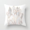 Home style Nordic geometric gold powder pillow peach skin velvet pillow cover pillow cushion waist