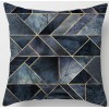 Home style Nordic geometric gold powder pillow peach skin velvet pillow cover pillow cushion waist