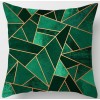 Home style Nordic geometric gold powder pillow peach skin velvet pillow cover pillow cushion waist
