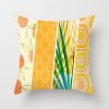 Yellow geometric lines sunrise sunset peach skin velvet pillow case car waist pillow sofa pillow case