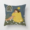 Yellow geometric lines sunrise sunset peach skin velvet pillow case car waist pillow sofa pillow case
