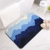 One piece floor mat, door mat, foot mat, toilet, bathroom, water absorbent non slip mat, bedroom carpet, household