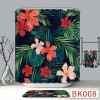 Nordic cactus 3D shower curtain digital printing polyester cloth bathroom waterproof partition curtain toilet curtain