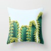Fashion tropical plant polyester pillow cover office fabric sofa cushion cover home peach skin velvet pillow cover