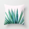 Fashion tropical plant polyester pillow cover office fabric sofa cushion cover home peach skin velvet pillow cover