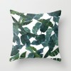 Fashion tropical plant polyester pillow cover office fabric sofa cushion cover home peach skin velvet pillow cover