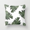 Fashion tropical plant polyester pillow cover office fabric sofa cushion cover home peach skin velvet pillow cover