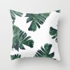 Fashion tropical plant polyester pillow cover office fabric sofa cushion cover home peach skin velvet pillow cover