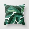 Fashion tropical plant polyester pillow cover office fabric sofa cushion cover home peach skin velvet pillow cover